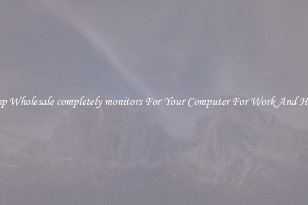 Crisp Wholesale completely monitors For Your Computer For Work And Home