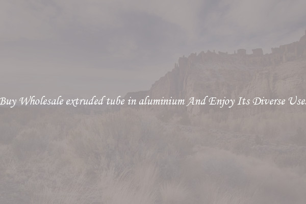 Buy Wholesale extruded tube in aluminium And Enjoy Its Diverse Uses