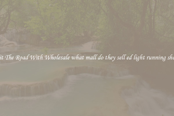 Hit The Road With Wholesale what mall do they sell ed light running shoes