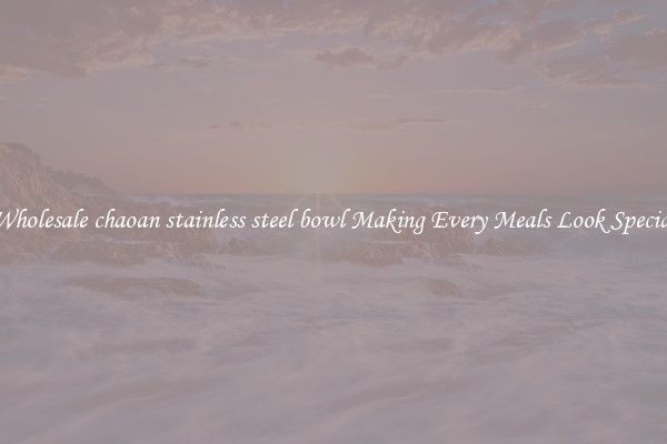 Wholesale chaoan stainless steel bowl Making Every Meals Look Special