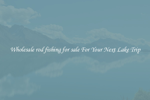 Wholesale rod fishing for sale For Your Next Lake Trip