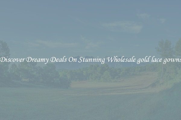 Discover Dreamy Deals On Stunning Wholesale gold lace gowns