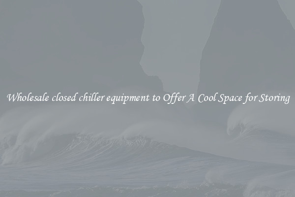 Wholesale closed chiller equipment to Offer A Cool Space for Storing