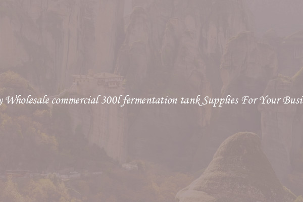 Buy Wholesale commercial 300l fermentation tank Supplies For Your Business