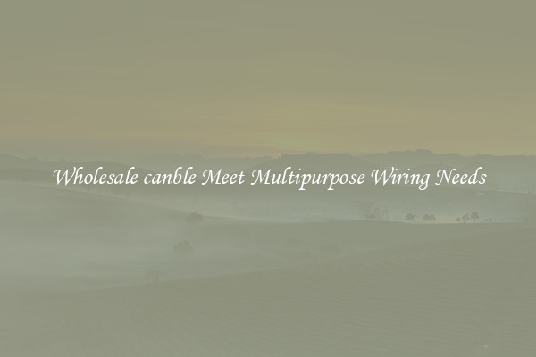 Wholesale canble Meet Multipurpose Wiring Needs